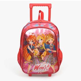 Yaygan Winx 63289 Kız Çocuk Çekçekli Okul Çantası Kırmızı