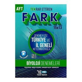 Yayın Denizi AYT Biyoloji Fark 15 x 13 Tekrar Ettiren Denemeleri