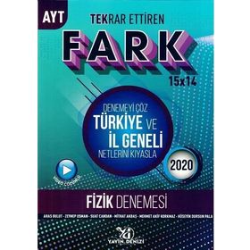 Yayın Denizi AYT Fizik Fark Tekrar Ettiren 15x14 Denemesi