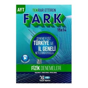 Yayın Denizi AYT Fizik Fark Tekrar Ettiren 15x14 Denemesi
