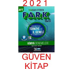 Yayın Denizi AYT Kimya 15 x 13 Tekrar Ettiren Fark Denemeleri