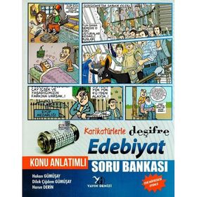 Yayın Denizi Karikatürlerle Deşifre Edebiyat Konu Anlatımlı Soru Bankası