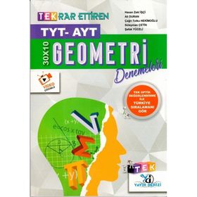 Yayın Denizi TYT AYT Geometri Tekrar Ettiren Tek Serisi Denemeleri