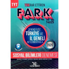 Yayın Denizi TYT Sosyal Bilimler Fark Tekrar Ettiren 14x25 Denemesi