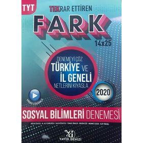 Yayın Denizi TYT Sosyal Bilimler Fark Tekrar Ettiren 14x25 Denemesi