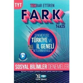 Yayın Denizi TYT Sosyal Bilimler Fark Tekrar Ettiren 14x25 Denemesi