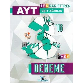 Yayın Denizi Yayınları AYT Eşit Ağırlık Tekrar Ettiren 3'lü Deneme