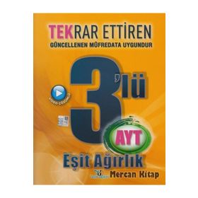 Yayın Denizi Yayınları AYT Eşit Ağırlık Tekrar Ettiren 3'lü Deneme