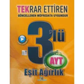 Yayın Denizi Yayınları AYT Eşit Ağırlık Tekrar Ettiren 3'lü Deneme