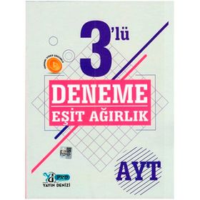 Yayın Denizi Yayınları AYT Eşit Ağırlık Tekrar Ettiren 3'lü Deneme
