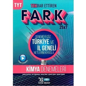 Yayın Denizi Yayınları TYT Kimya Fark 25x7 Tekrar Ettiren Denemeleri