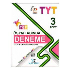 Yayın Denizi Yayınları Tyt Ösym Tadında 3 Tek Serisi Deneme