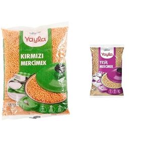 Yayla 1 kg Kırmızı Mercimek + 1 kg Yeşil Mercimek