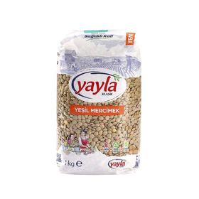 Yayla 1000 gr Yeşil Mercimek