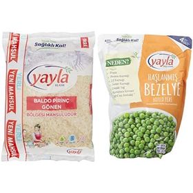 Yayla Baldo Pirinç 1 kg + 700 gr Haşlanmış Bezelye