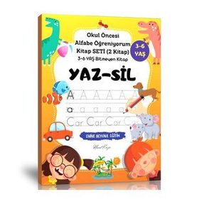Yaz Sil Okul Öncesi Alfabe Öğreniyorum Kitap Seti