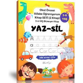 Yaz Sil Okul Öncesi Alfabe Öğreniyorum Kitap Seti