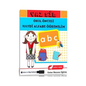 Yaz Sil Okul Öncesi Haydi Alfabe Öğrenelim Kitabı