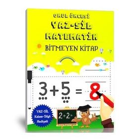 Yaz Sil Okul Öncesi Haydi Matematik Öğrenelim Kitabı