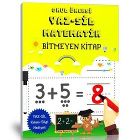 Yaz Sil Okul Öncesi Haydi Matematik Öğrenelim Kitabı
