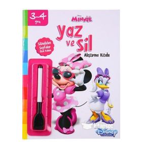 Yaz ve Sil Alıştırma Kitabı - Minnie - kollektif