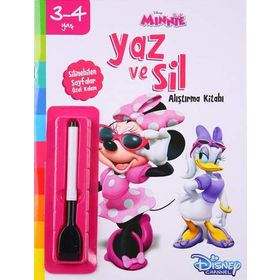 Yaz ve Sil Alıştırma Kitabı - Minnie - kollektif