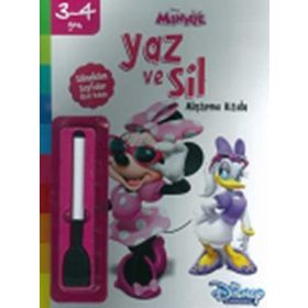 Yaz ve Sil Alıştırma Kitabı - Minnie - kollektif