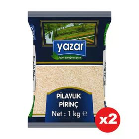 Yazar 1 kg Ata Tohumu Kırmızı Çizgili Yerli Pirinç (2 adet)