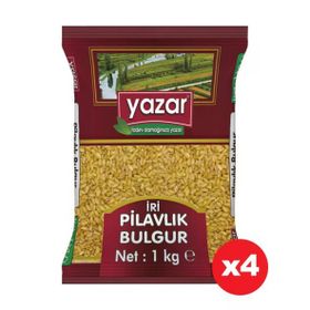 Yazar 1 kg İri Taneli Pilavlık Bulgur (4 adet)