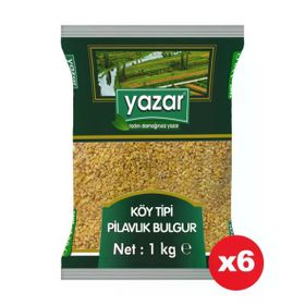 Yazar 1 kg Köy Tipi Pilavlık Bulgur (4 adet)
