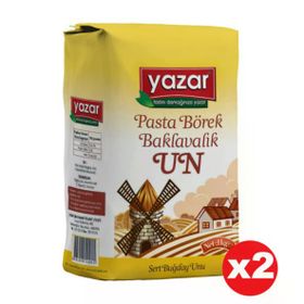 Yazar 1 kg Pasta Börek ve Baklavalık Çok Amaçlı Un (2 adet)