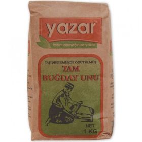 Yazar 1 kg Taş Değirmende Öğütülmüş Tam Buğday Unu