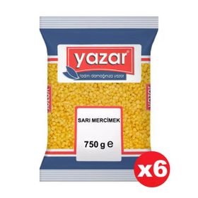 Yazar 750 gr Sarı Mercimek (2 adet)