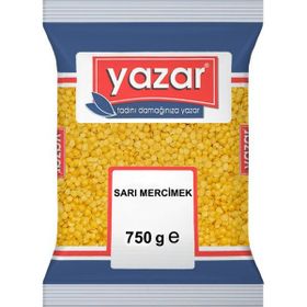 Yazar 750 gr Sarı Mercimek (2 adet)