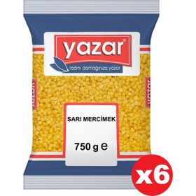 Yazar 750 gr Sarı Mercimek (2 adet)