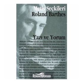 YAZI VE YORUM - METIS SEÇKILERI - ROLAND BARTHES