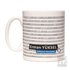 Yazılımcı Coder Kişiye İsme Özel Meslek Kupa Bardak