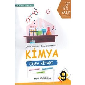 Yazıt Yayınları 9. Sınıf Kimya Ödev Kitabı
