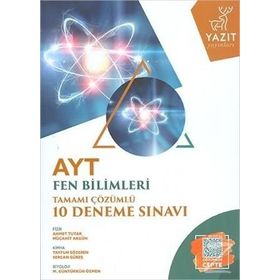 Yazıt Yayınları AYT Fen Bilimleri Tamamı Çözümlü 10 Deneme Sınavı