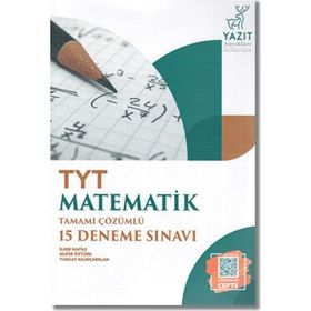 Yazıt Yayınları TYT Matematik Tamamı Çözümlü 15 Deneme Sınavı