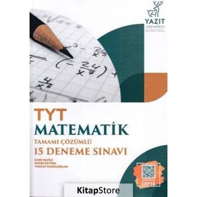 Yazıt Yayınları TYT Matematik Tamamı Çözümlü 15 Deneme Sınavı