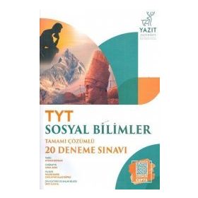 Yazıt Yayınları TYT Sosyal Bilimler Tamamı Çözümlü 20 Deneme Sınavı