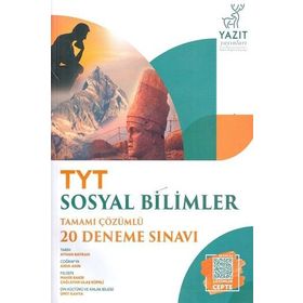 Yazıt Yayınları TYT Sosyal Bilimler Tamamı Çözümlü 20 Deneme Sınavı