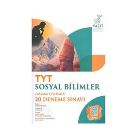 Yazıt Yayınları TYT Sosyal Bilimler Tamamı Çözümlü 20 Deneme Sınavı
