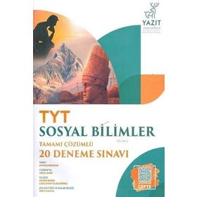 Yazıt Yayınları TYT Sosyal Bilimler Tamamı Çözümlü 20 Deneme Sınavı