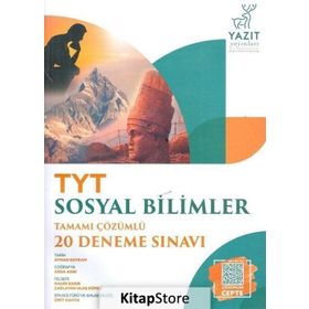 Yazıt Yayınları TYT Sosyal Bilimler Tamamı Çözümlü 20 Deneme Sınavı