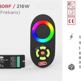 Ycl PLR-180 5 Tuş Dokunmatik Rgb RF Led Kumanda