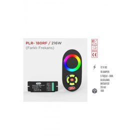 Ycl PLR-180 5 Tuş Dokunmatik Rgb RF Led Kumanda