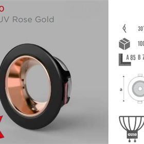 Ycl YC-1050 Dekoratif Modern Siyah Sıva Altı Spot Kasa