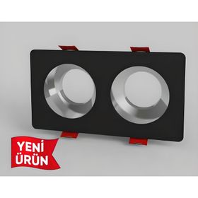 Ycl Yc-2015 Dekoratif Modern Siyah Sıva Altı Spot Kasa